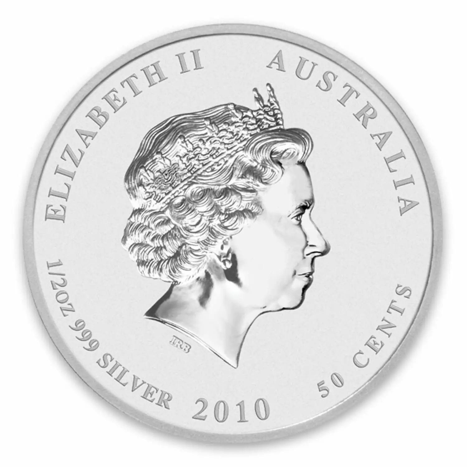 2010 1/2 oz Australian Silver Lunar Tiger Perth Mint Silver