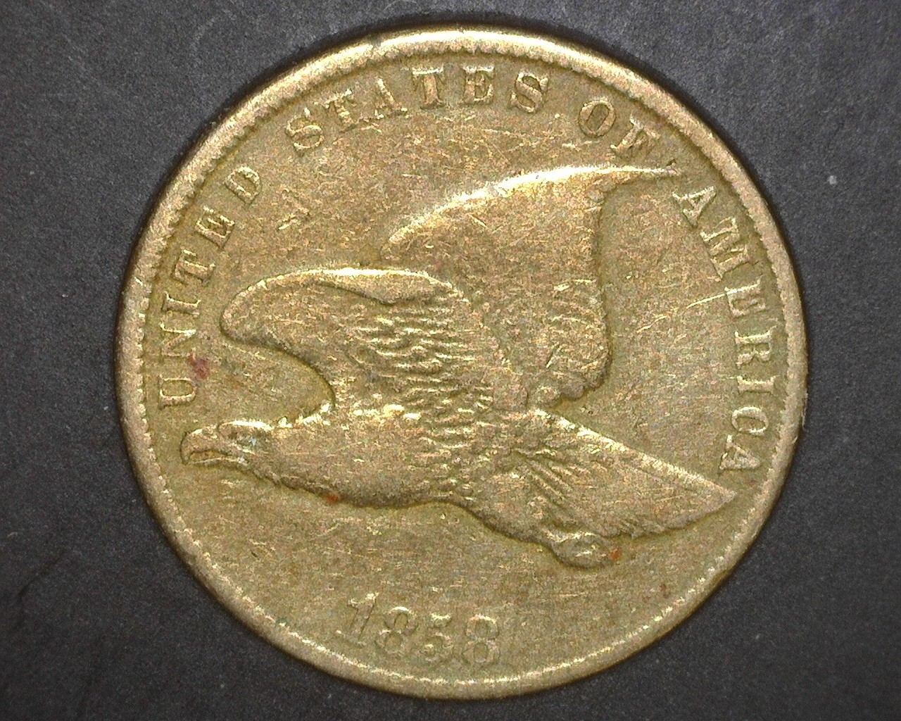 1858 Flying Eagle Cent 1c F12 – Millers Mint