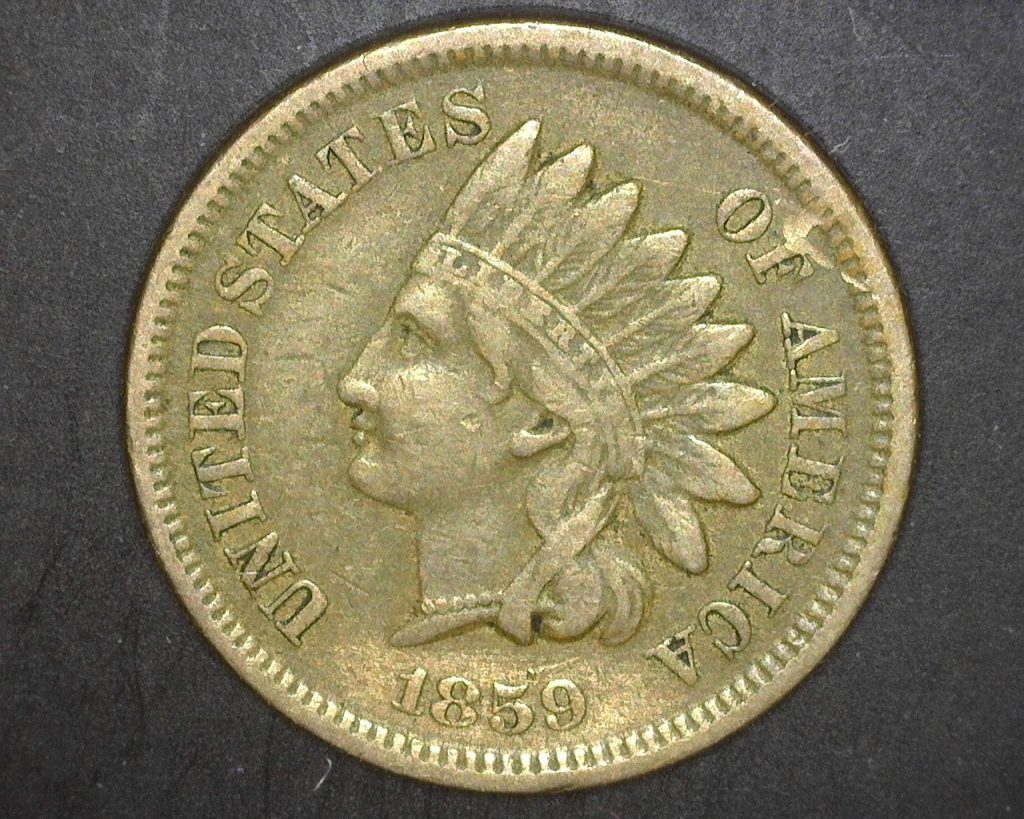 1859 Indian Cent 1c VF20 – Millers Mint