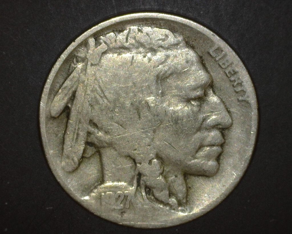 1927-D Buffalo Nickel 5c Nickel F12 – Millers Mint